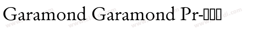 Garamond Garamond Pr字体转换
